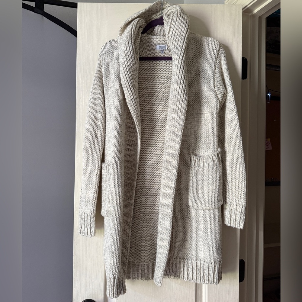Tobi Long Knit Cardigan